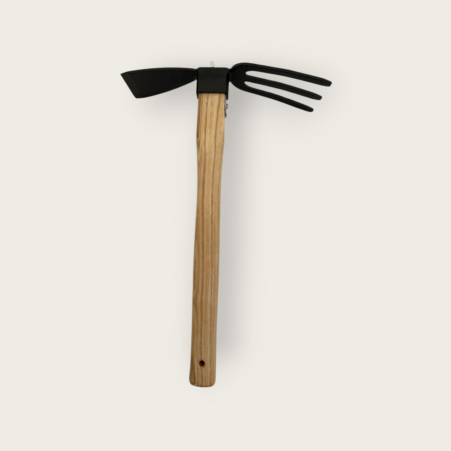 Wood-Handled Hoe & Fork